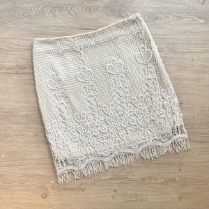 Astr crochet mini skirt